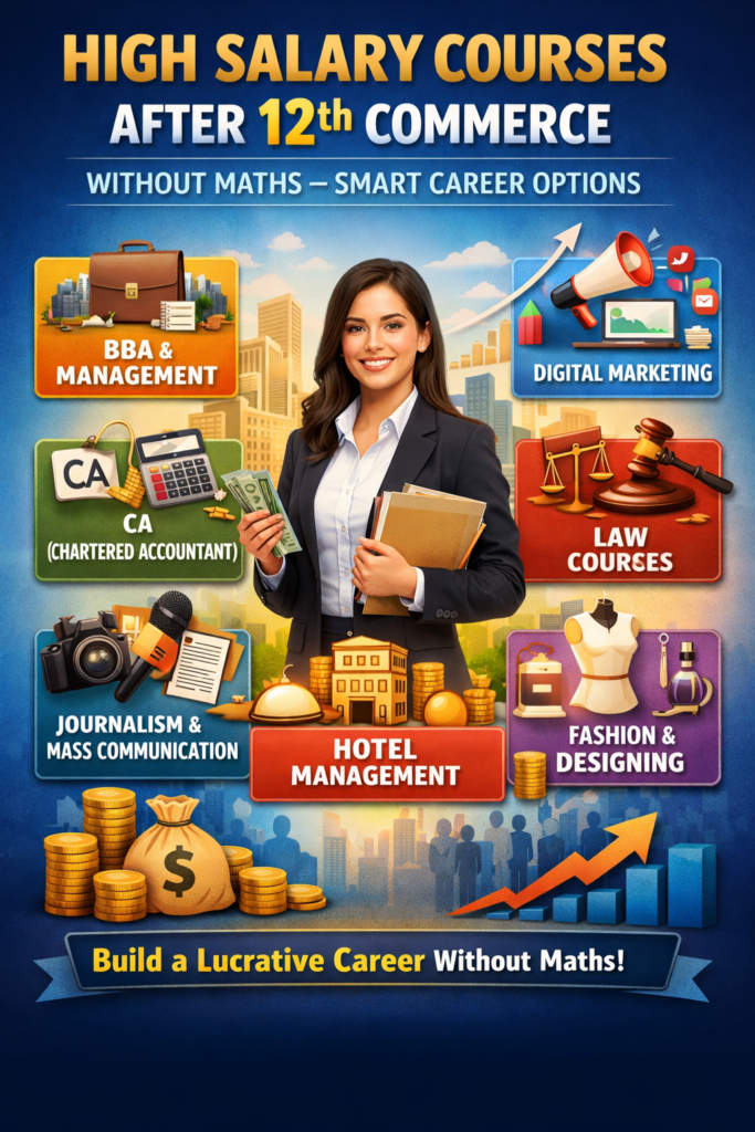 High Salary Courses After 12th Commerce Without Maths – Smart Career Options
