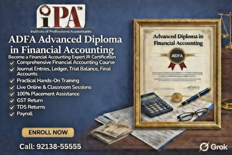 ADFA Advanced Diploma in Financial Accounting